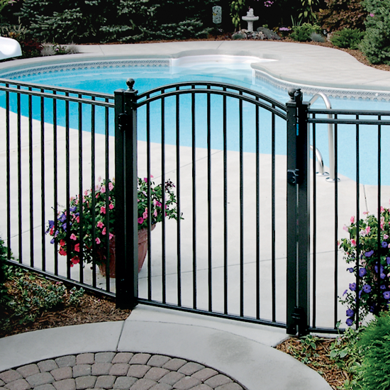 48" ULTRA UAB-200 The Only 3 rail Ultra Aluminum Pool Fence